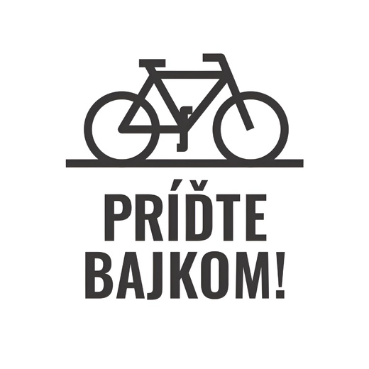 AI: Príďte bajkom - logo (upscale)